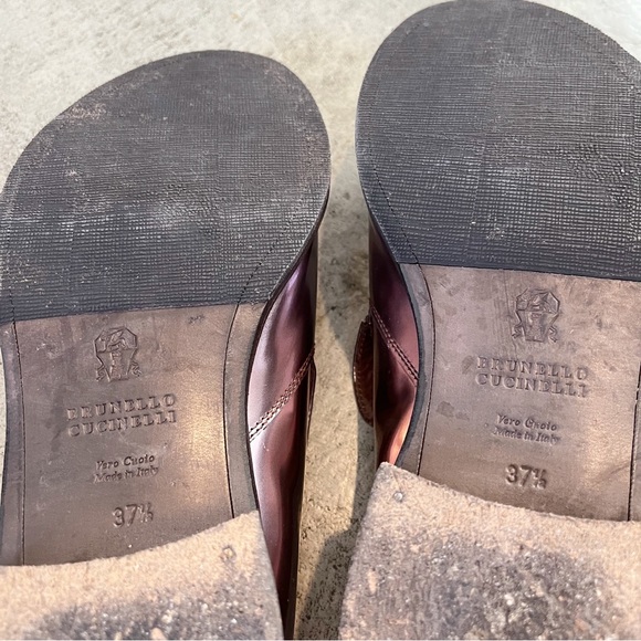 Brunello Cucinelli Metallic Patent Leather Loafers - Picture 10 of 10